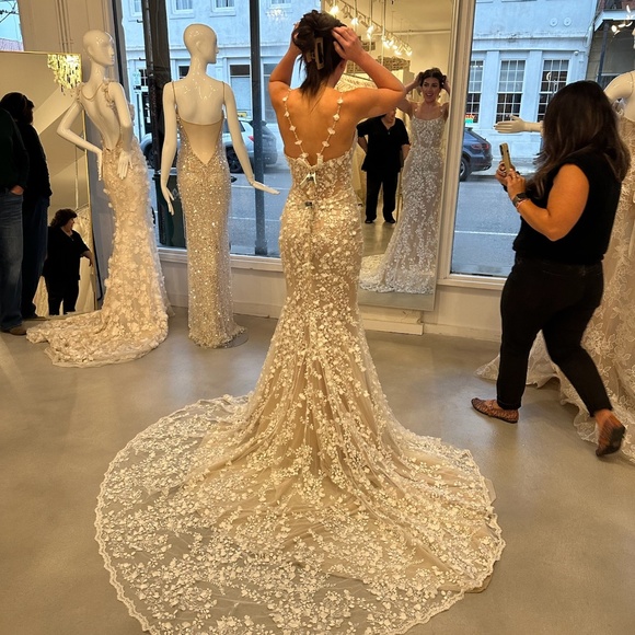 Galia Lahav Wedding Dress, Overskirt, Veil and Blusher - Picture 4 of 11